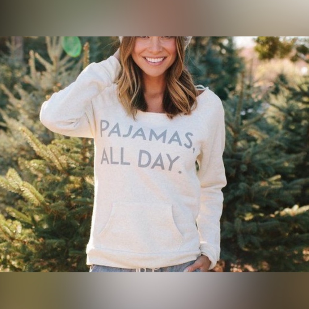 Ily Couture Pajamas All Day Sweatshirt Size Medium